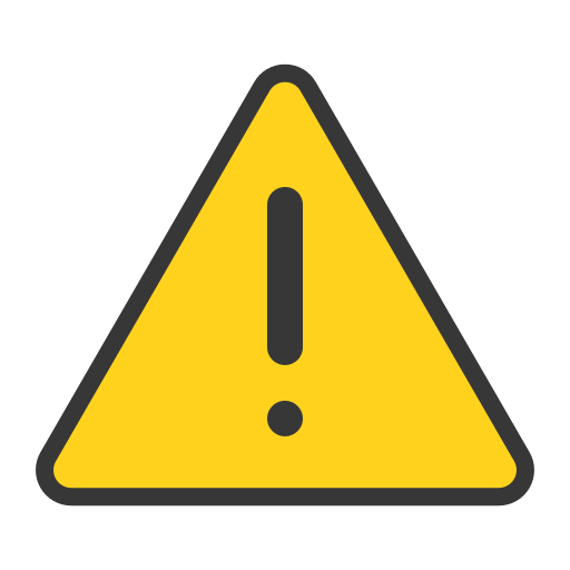 ícone de exclamação - alerta